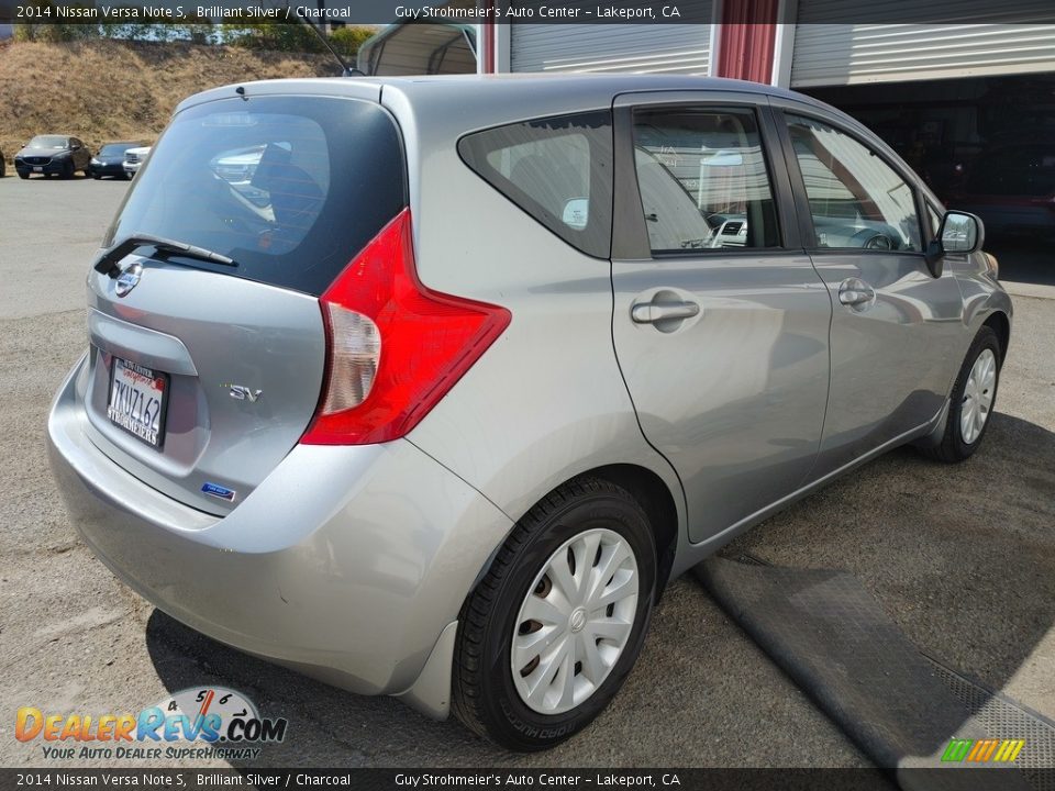 2014 Nissan Versa Note S Brilliant Silver / Charcoal Photo #4