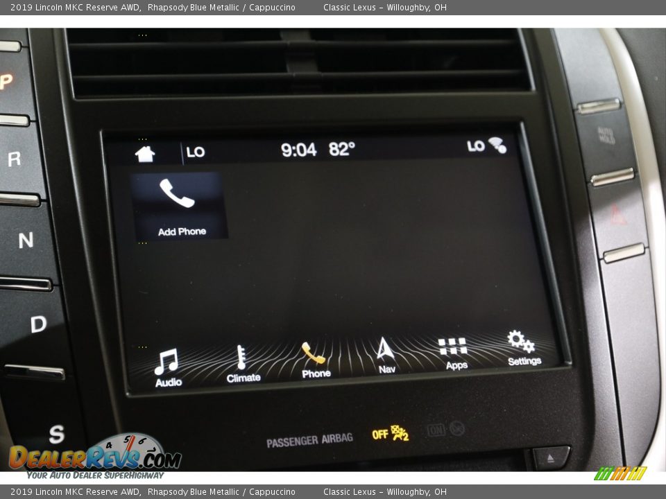 Controls of 2019 Lincoln MKC Reserve AWD Photo #13