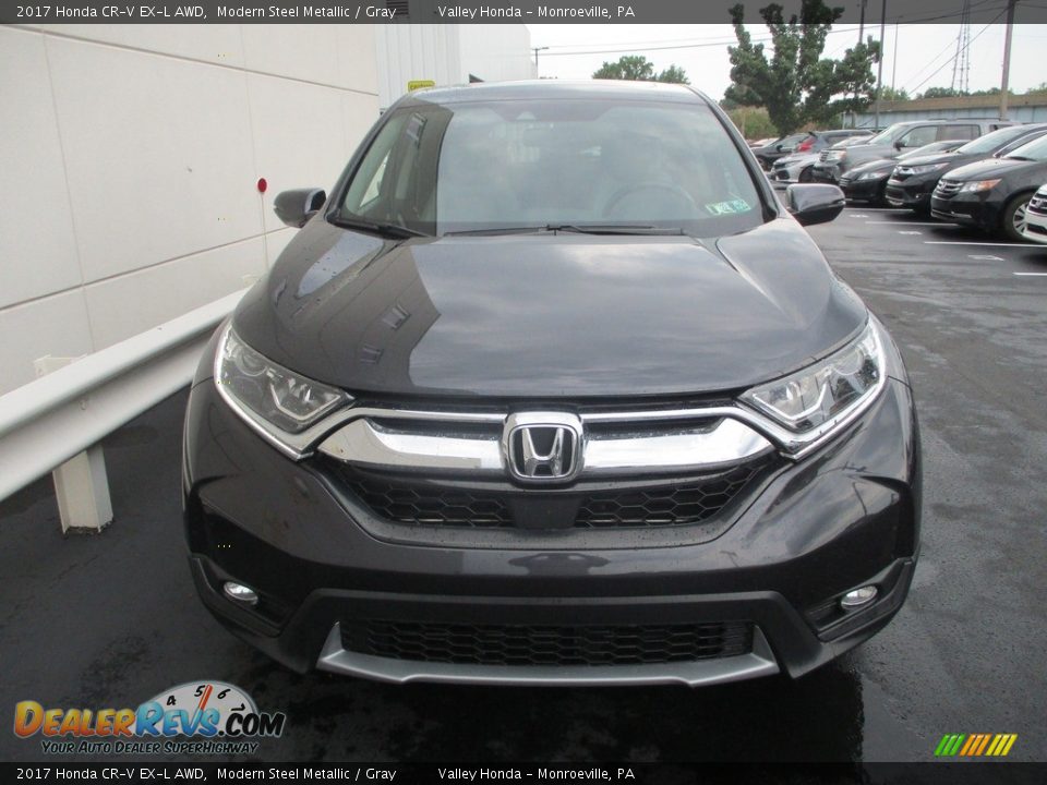 2017 Honda CR-V EX-L AWD Modern Steel Metallic / Gray Photo #9