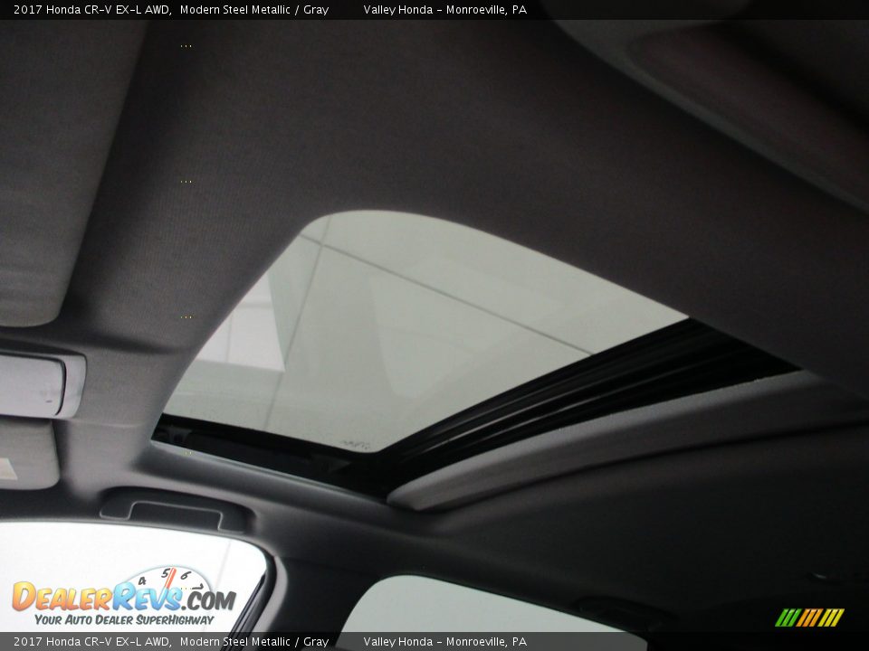 2017 Honda CR-V EX-L AWD Modern Steel Metallic / Gray Photo #11