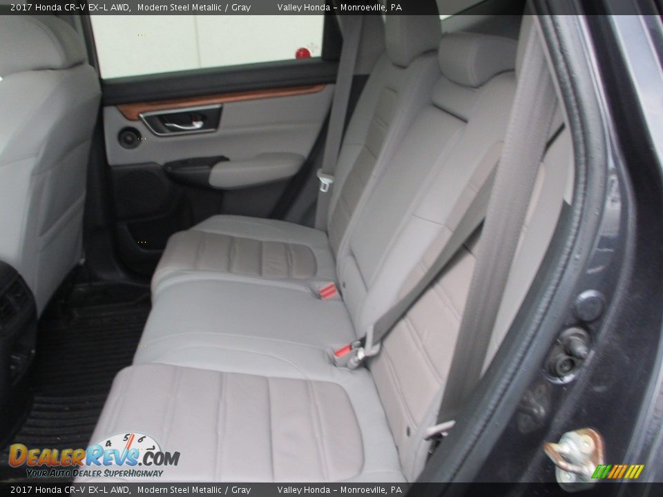 2017 Honda CR-V EX-L AWD Modern Steel Metallic / Gray Photo #13