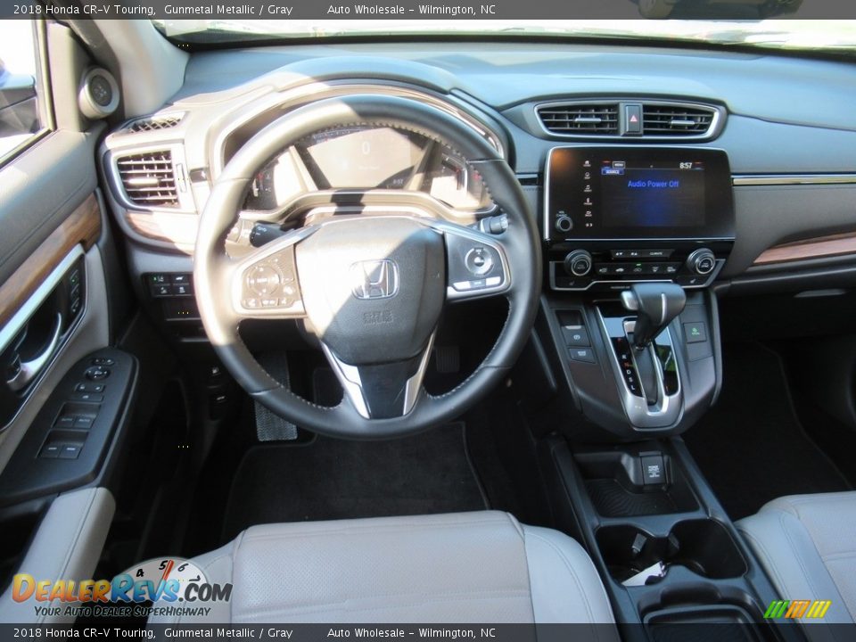 2018 Honda CR-V Touring Gunmetal Metallic / Gray Photo #15