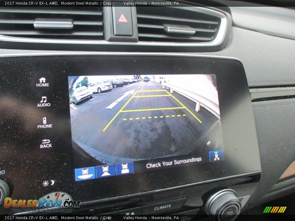 2017 Honda CR-V EX-L AWD Modern Steel Metallic / Gray Photo #16