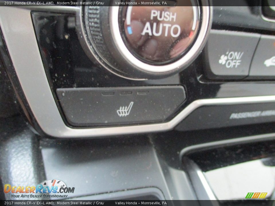 2017 Honda CR-V EX-L AWD Modern Steel Metallic / Gray Photo #17