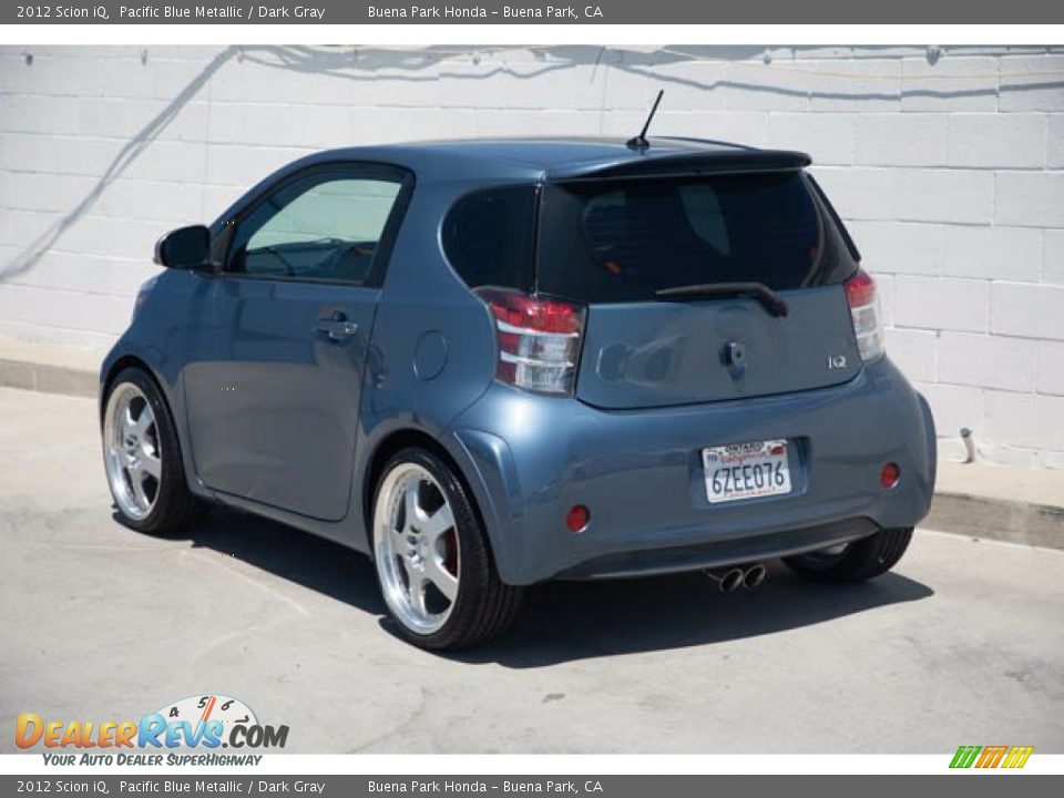 2012 Scion iQ Pacific Blue Metallic / Dark Gray Photo #2