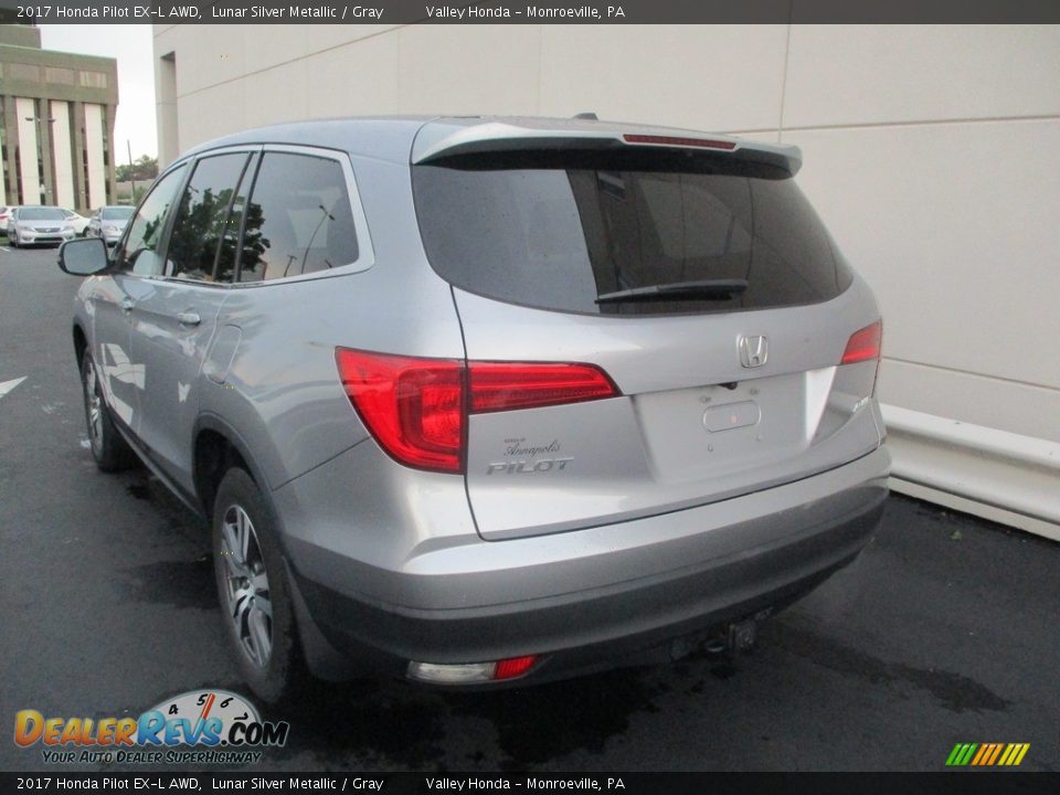 2017 Honda Pilot EX-L AWD Lunar Silver Metallic / Gray Photo #3