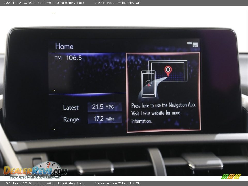 Controls of 2021 Lexus NX 300 F Sport AWD Photo #10