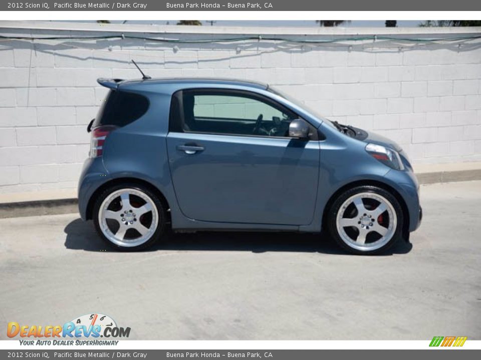 2012 Scion iQ Pacific Blue Metallic / Dark Gray Photo #11