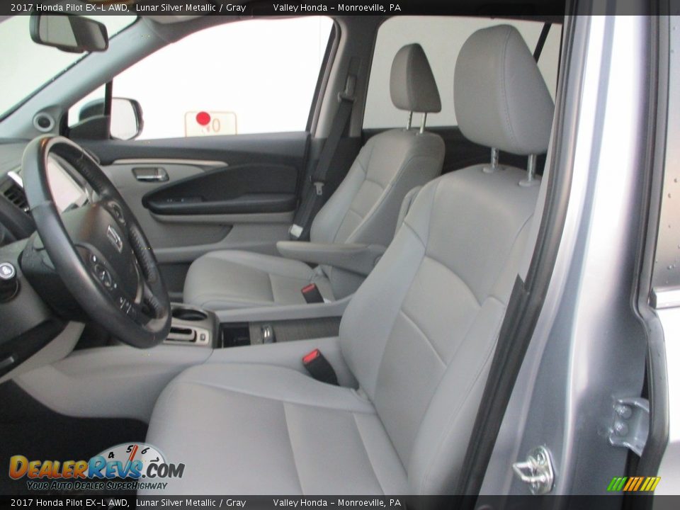 2017 Honda Pilot EX-L AWD Lunar Silver Metallic / Gray Photo #12