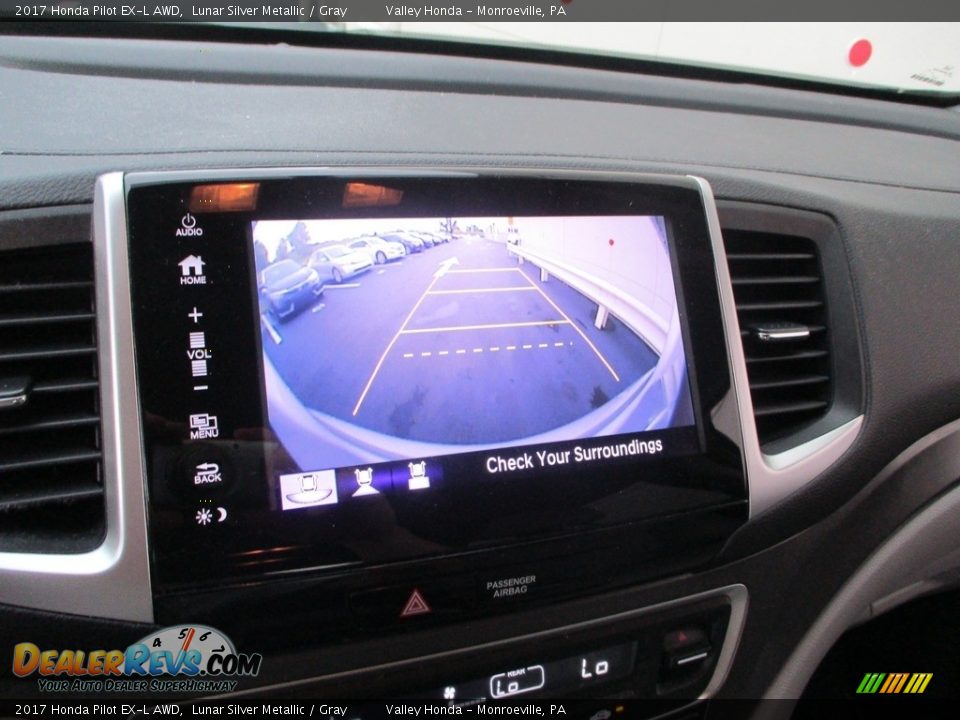 2017 Honda Pilot EX-L AWD Lunar Silver Metallic / Gray Photo #16