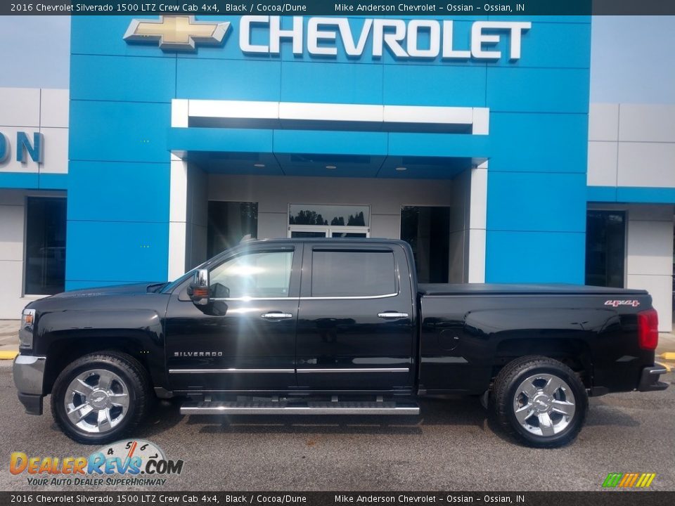 Black 2016 Chevrolet Silverado 1500 LTZ Crew Cab 4x4 Photo #1