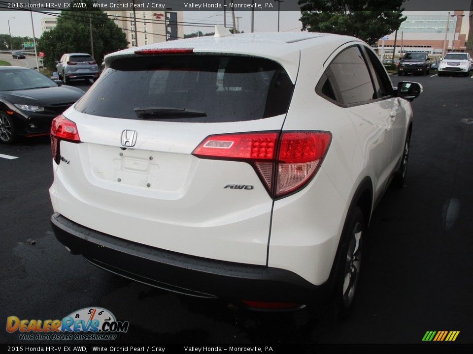 2016 Honda HR-V EX AWD White Orchid Pearl / Gray Photo #5