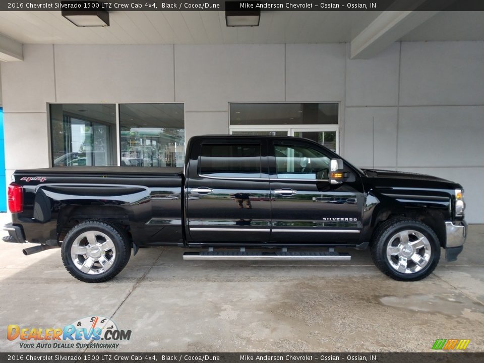 Black 2016 Chevrolet Silverado 1500 LTZ Crew Cab 4x4 Photo #3