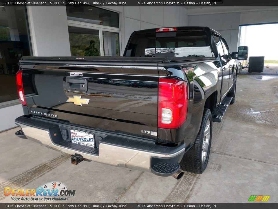 2016 Chevrolet Silverado 1500 LTZ Crew Cab 4x4 Black / Cocoa/Dune Photo #4