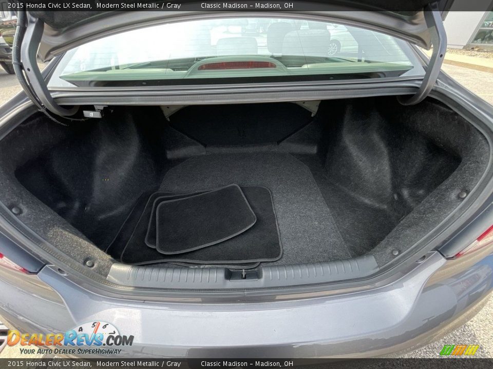 2015 Honda Civic LX Sedan Modern Steel Metallic / Gray Photo #8