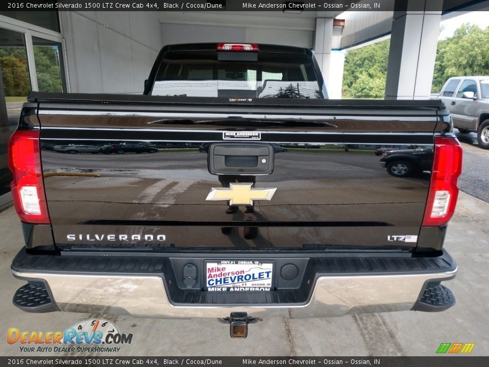 2016 Chevrolet Silverado 1500 LTZ Crew Cab 4x4 Black / Cocoa/Dune Photo #5