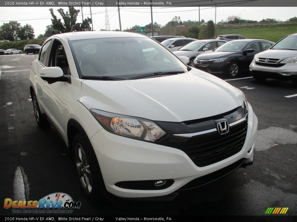 2016 Honda HR-V EX AWD White Orchid Pearl / Gray Photo #8