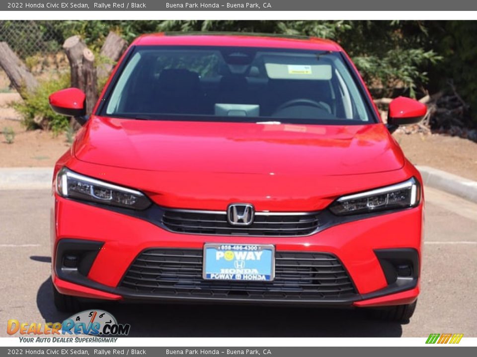 2022 Honda Civic EX Sedan Rallye Red / Black Photo #2