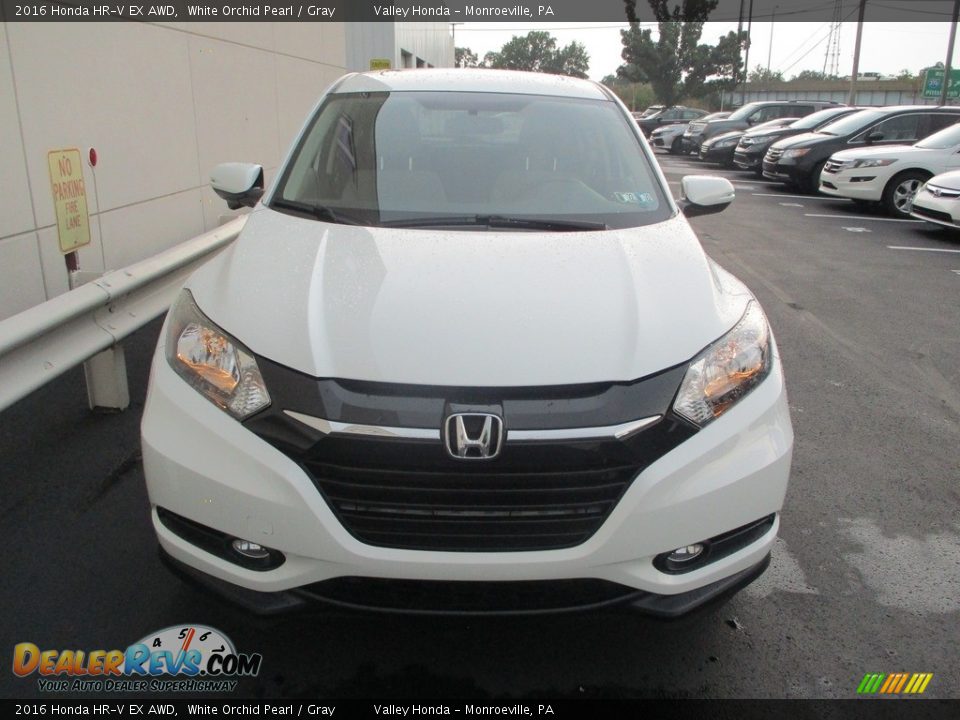2016 Honda HR-V EX AWD White Orchid Pearl / Gray Photo #9
