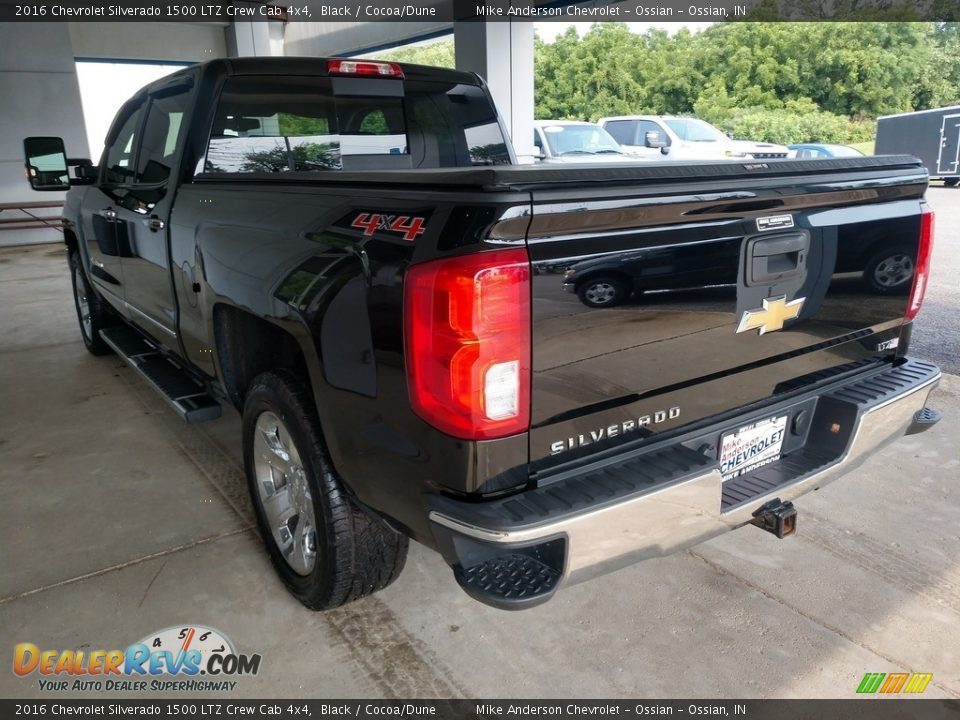 2016 Chevrolet Silverado 1500 LTZ Crew Cab 4x4 Black / Cocoa/Dune Photo #7