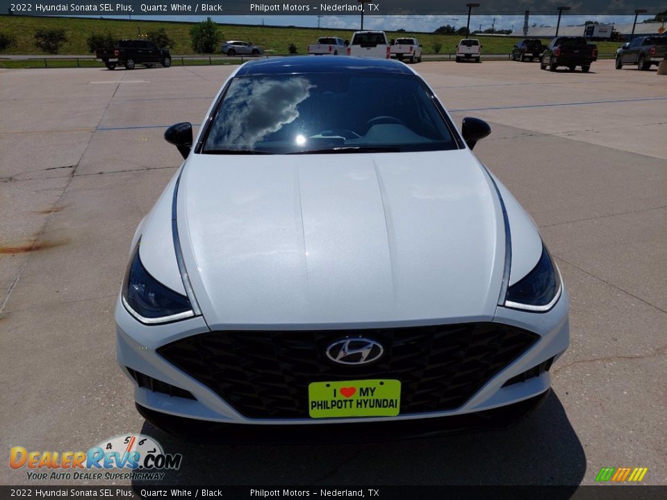 2022 Hyundai Sonata SEL Plus Quartz White / Black Photo #2