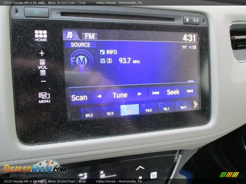 2016 Honda HR-V EX AWD White Orchid Pearl / Gray Photo #16