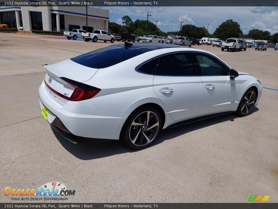 2022 Hyundai Sonata SEL Plus Quartz White / Black Photo #7