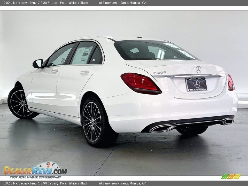 2021 Mercedes-Benz C 300 Sedan Polar White / Black Photo #2