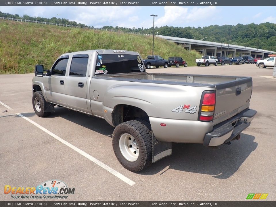 Pewter Metallic 2003 GMC Sierra 3500 SLT Crew Cab 4x4 Dually Photo #9