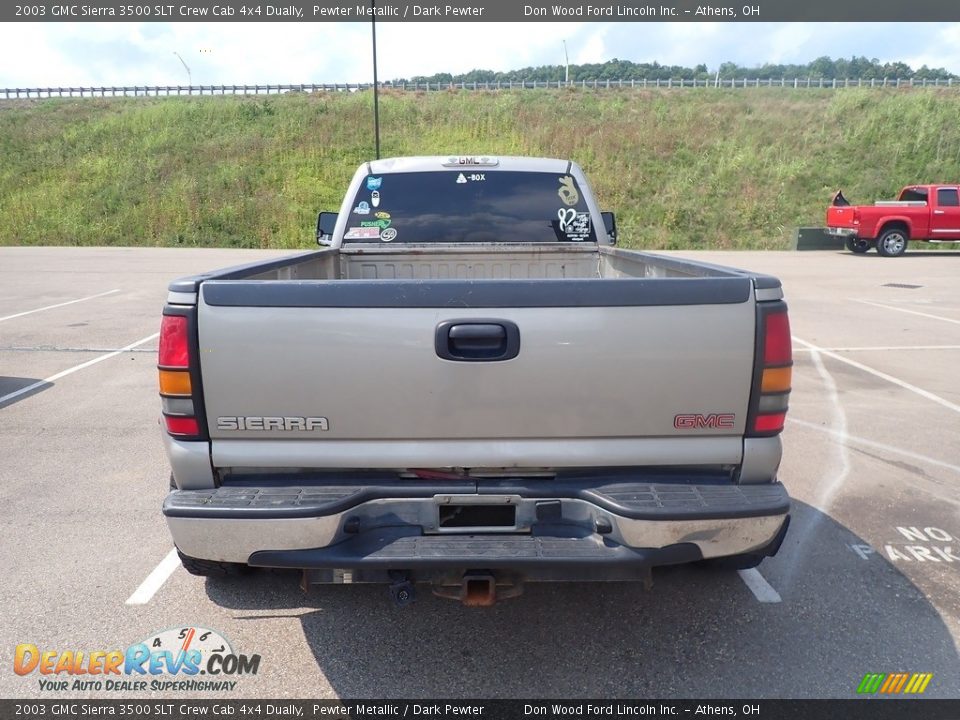 2003 GMC Sierra 3500 SLT Crew Cab 4x4 Dually Pewter Metallic / Dark Pewter Photo #10