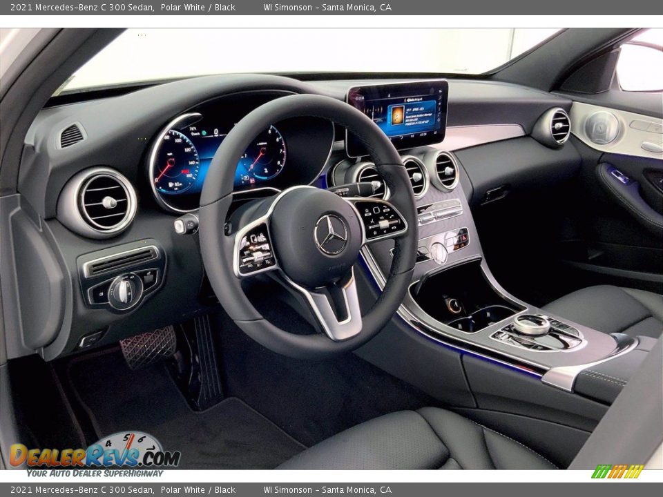 2021 Mercedes-Benz C 300 Sedan Polar White / Black Photo #4