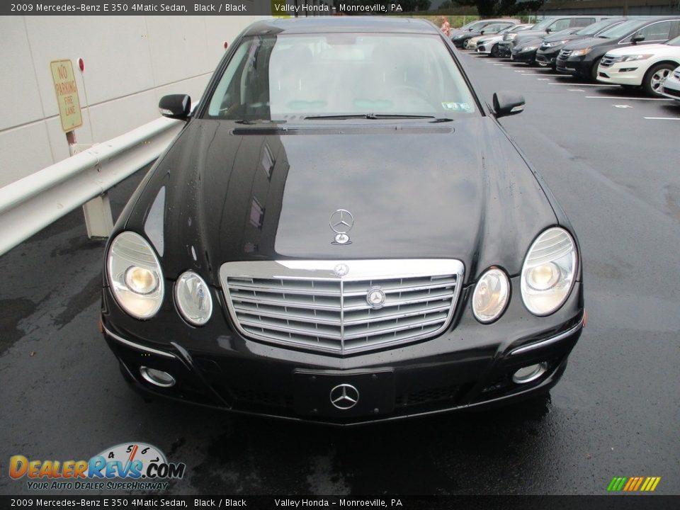 2009 Mercedes-Benz E 350 4Matic Sedan Black / Black Photo #8