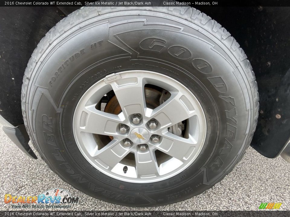 2016 Chevrolet Colorado WT Extended Cab Silver Ice Metallic / Jet Black/Dark Ash Photo #5