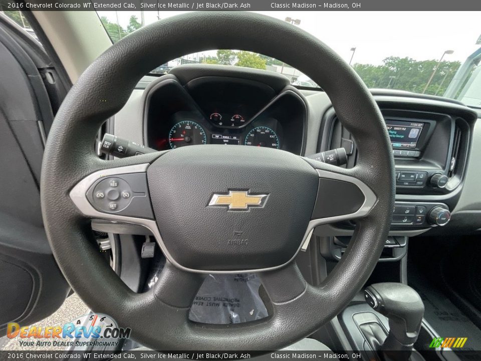 2016 Chevrolet Colorado WT Extended Cab Silver Ice Metallic / Jet Black/Dark Ash Photo #8