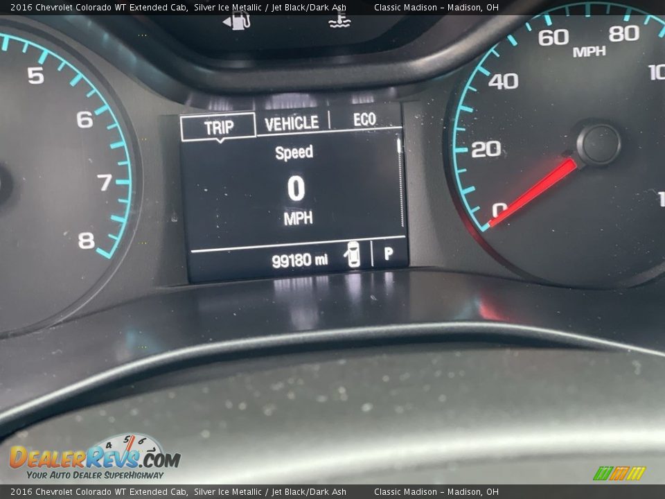 2016 Chevrolet Colorado WT Extended Cab Silver Ice Metallic / Jet Black/Dark Ash Photo #9