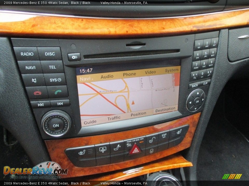 2009 Mercedes-Benz E 350 4Matic Sedan Black / Black Photo #15