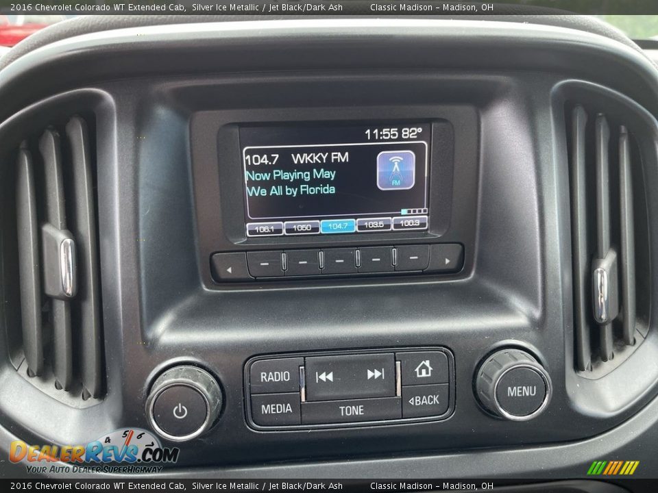 2016 Chevrolet Colorado WT Extended Cab Silver Ice Metallic / Jet Black/Dark Ash Photo #10