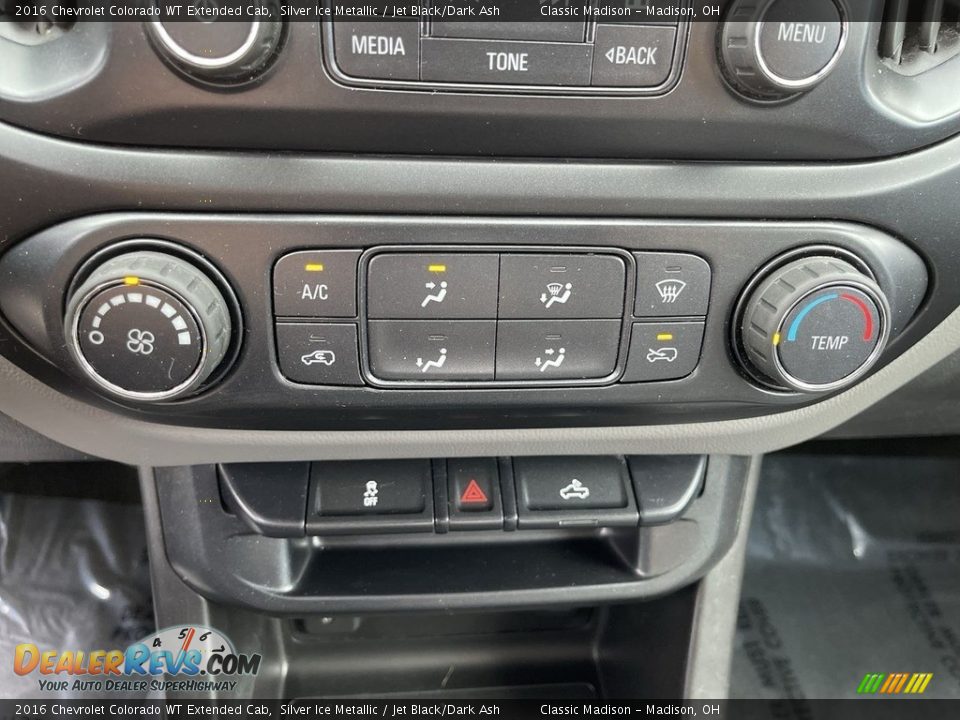 2016 Chevrolet Colorado WT Extended Cab Silver Ice Metallic / Jet Black/Dark Ash Photo #12