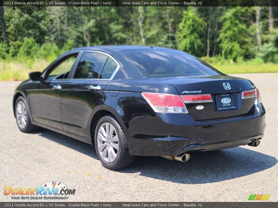 2011 Honda Accord EX-L V6 Sedan Crystal Black Pearl / Ivory Photo #3