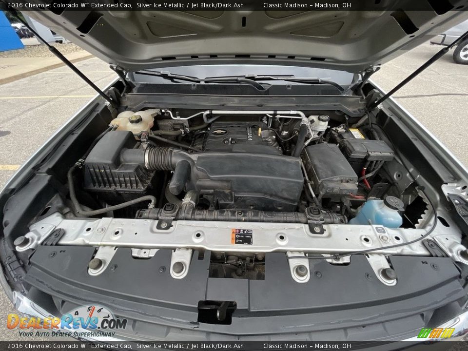 2016 Chevrolet Colorado WT Extended Cab Silver Ice Metallic / Jet Black/Dark Ash Photo #16