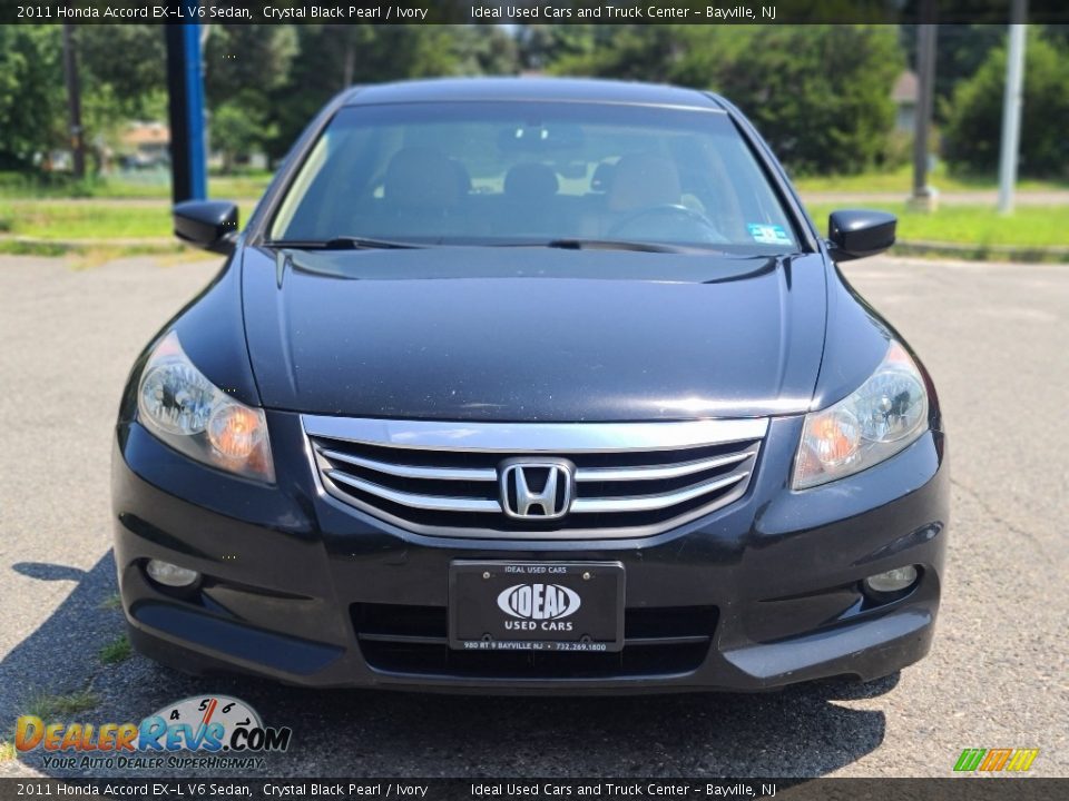 2011 Honda Accord EX-L V6 Sedan Crystal Black Pearl / Ivory Photo #8