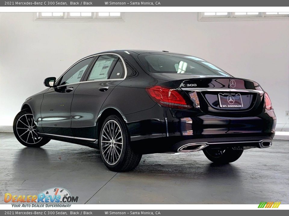 2021 Mercedes-Benz C 300 Sedan Black / Black Photo #2