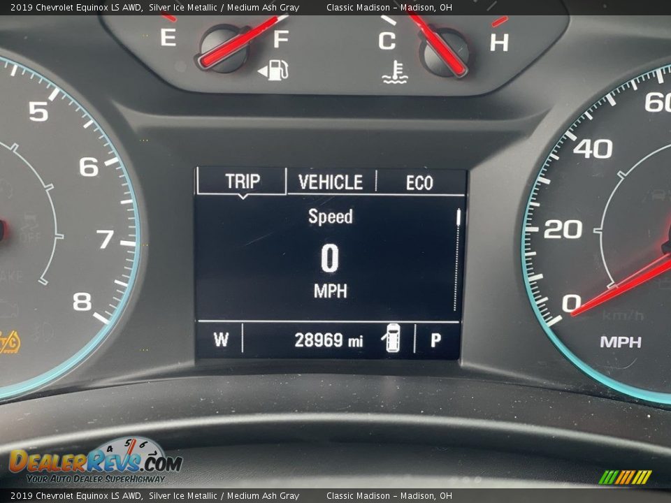 2019 Chevrolet Equinox LS AWD Silver Ice Metallic / Medium Ash Gray Photo #10