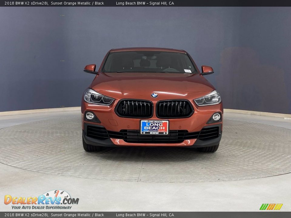 2018 BMW X2 sDrive28i Sunset Orange Metallic / Black Photo #2