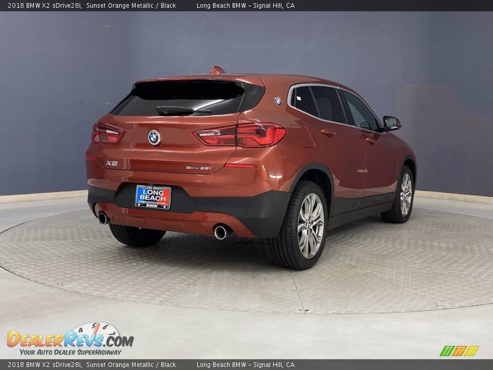 2018 BMW X2 sDrive28i Sunset Orange Metallic / Black Photo #5