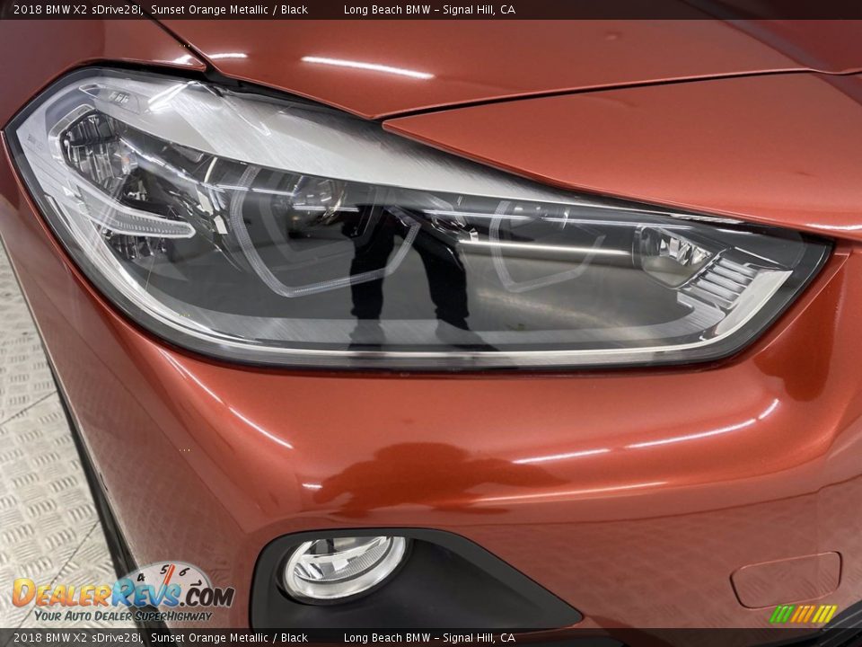 2018 BMW X2 sDrive28i Sunset Orange Metallic / Black Photo #7