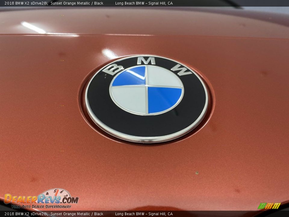 2018 BMW X2 sDrive28i Sunset Orange Metallic / Black Photo #8