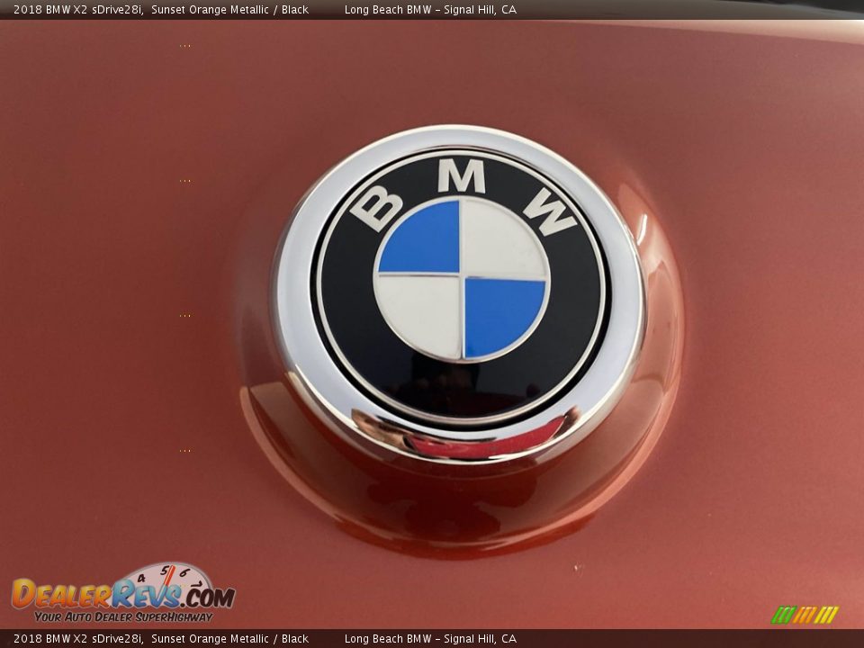 2018 BMW X2 sDrive28i Sunset Orange Metallic / Black Photo #10