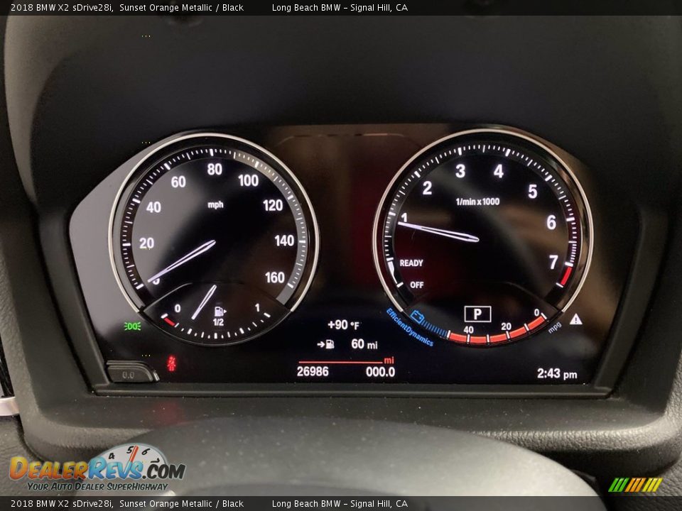 2018 BMW X2 sDrive28i Gauges Photo #21