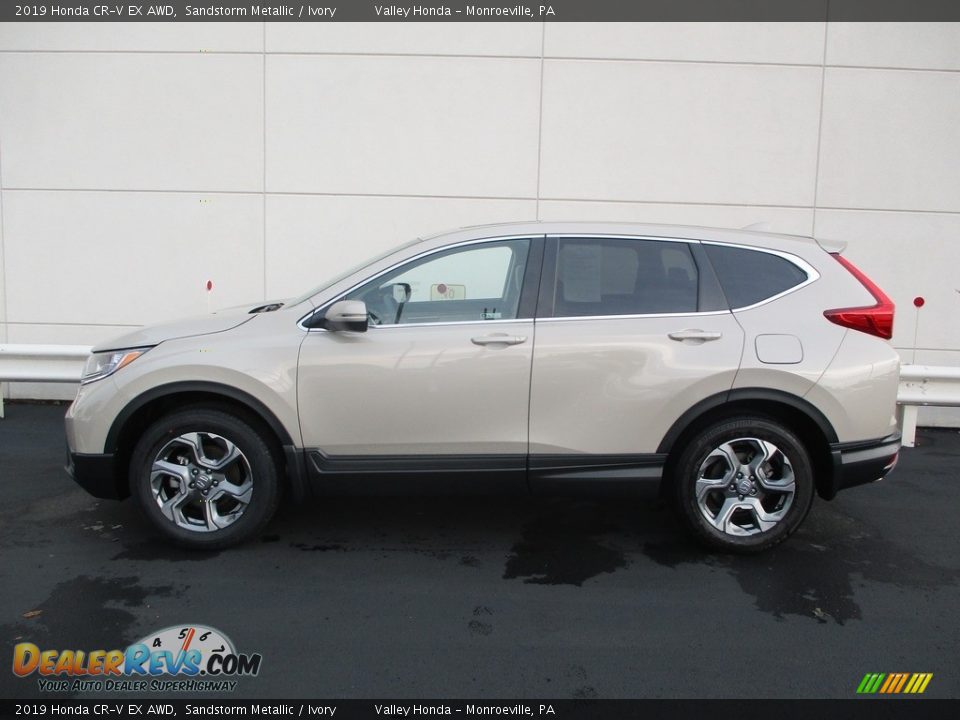 2019 Honda CR-V EX AWD Sandstorm Metallic / Ivory Photo #2